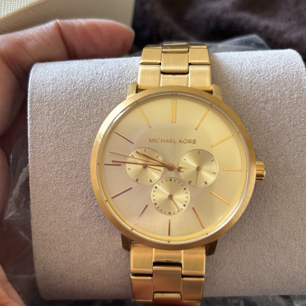 Michael Kors Gold-Tone Chronograph Watch